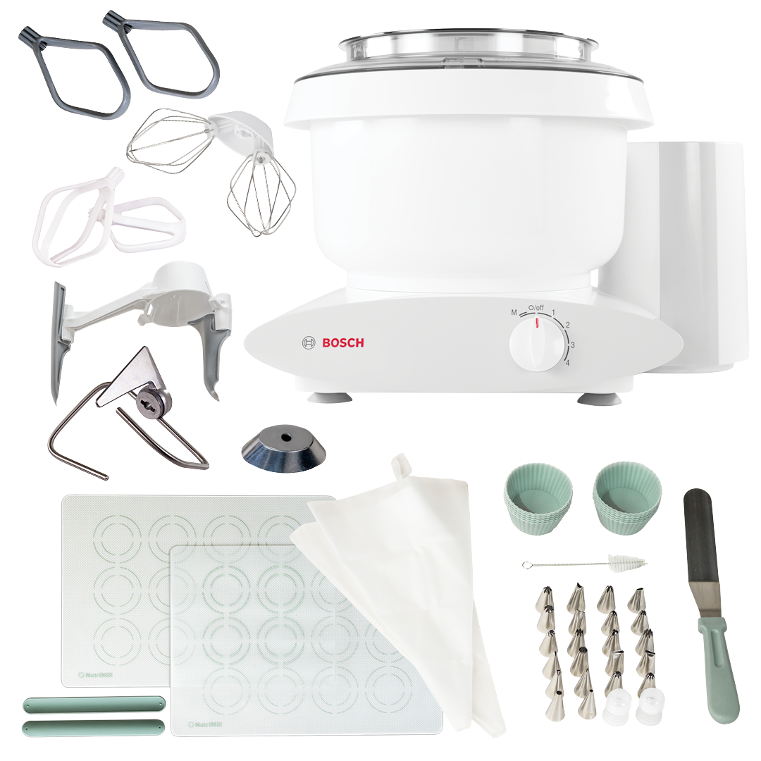 Bosch Universal Plus White Mixer w/Baker's Pack