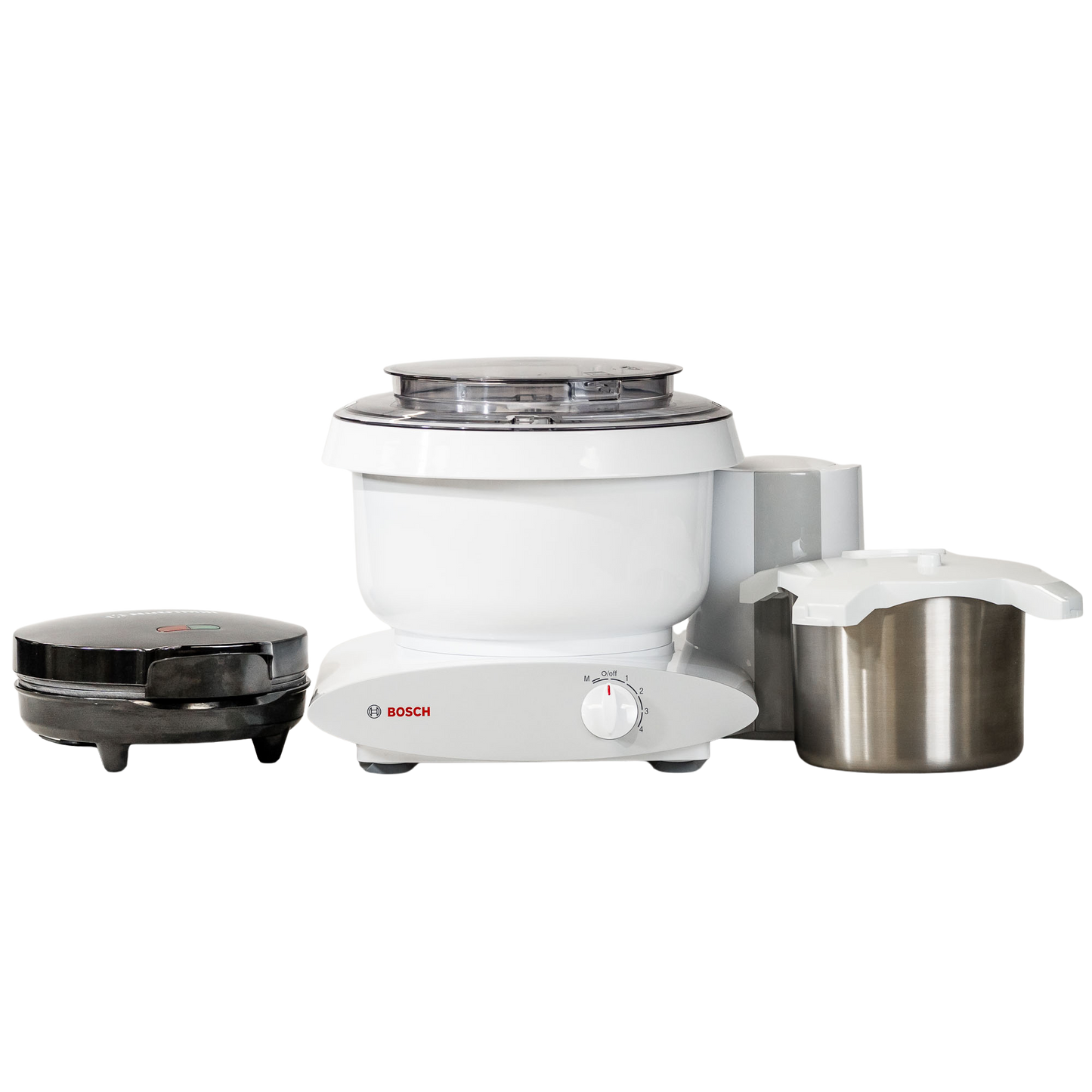 Bosch Universal Plus White Mixer w/Ice Cream Bundle